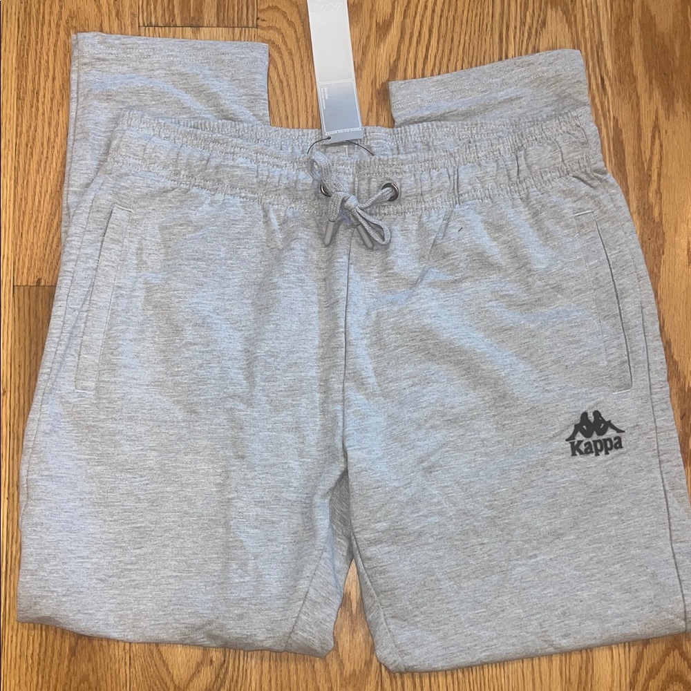 Kappa Kira Solid Track Pants - Light Gray